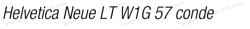 Helvetica Neue LT W1G 57 condensed字体转换